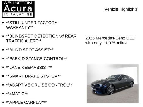 Used 2025 Mercedes-Benz CLE 300 4MATIC Coupe image 7
