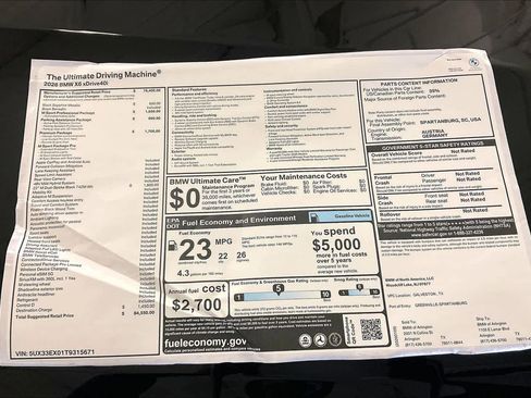 New 2026 BMW X6 xDrive40i w/ Premium Package image 19