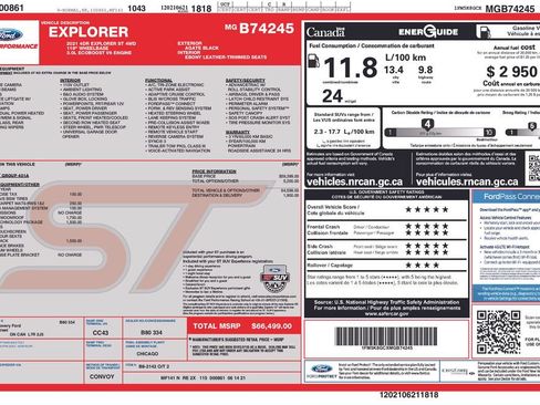 Used 2021 Ford Explorer ST w/ ST Street Pack AWD/4WD image 5