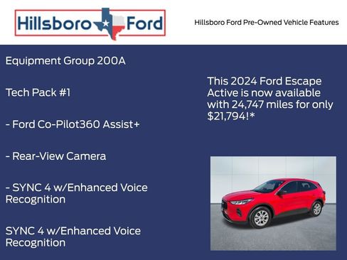 Used 2024 Ford Escape Active w/ Tech Pack #1 FWD image 3