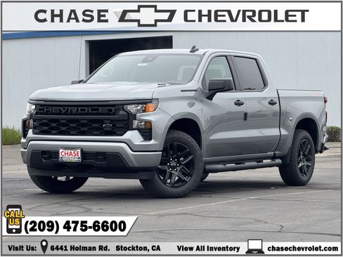 New 2026 Chevrolet Silverado 1500 Custom w/ Turbomax Blackout Package image 1