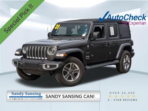 Used 2021 Jeep Wrangler Unlimited Sahara AWD/4WD image 1
