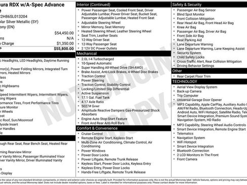 Used 2025 Acura RDX w/ Advance Package AWD/4WD image 3