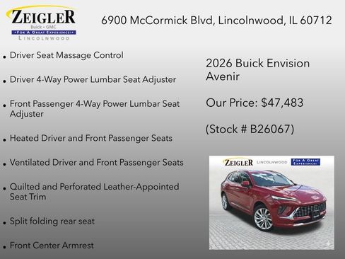 New 2026 Buick Envision Avenir AWD/4WD image 34