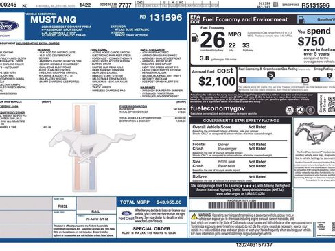 Used 2024 Ford Mustang Premium RWD image 28