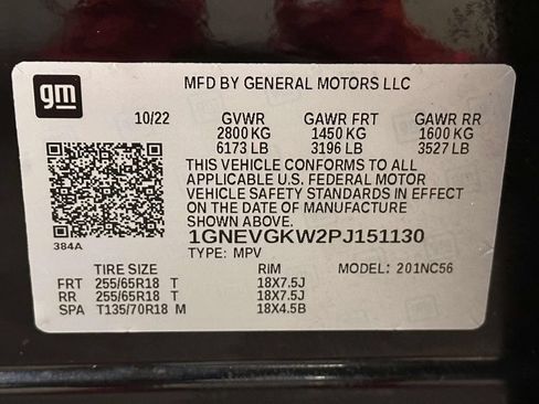 Used 2023 Chevrolet Traverse LT w/ LPO, Floor Liner Package AWD/4WD image 30