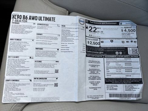 Used 2023 Volvo XC90 B6 Ultimate w/ Protection Package image 26