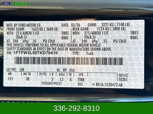 Used 2026 Ford F150 XLT w/ Equipment Group 303A High AWD/4WD image 22