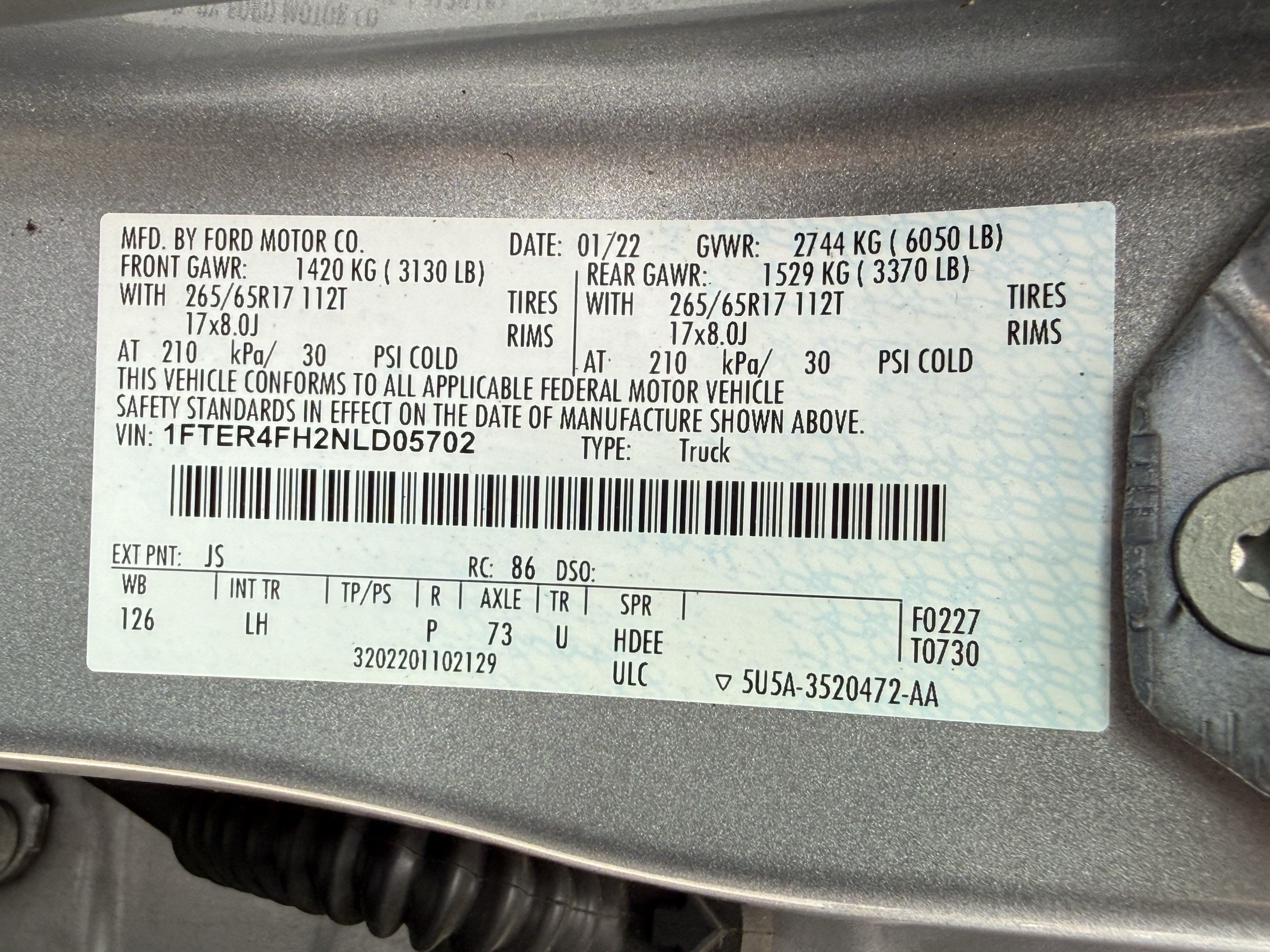 Used 2022 Ford Ranger XLT w/ Equipment Group 302A High AWD/4WD image 36