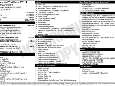 Used 2024 Chevrolet TrailBlazer LT w/ Convenience Package AWD/4WD image 4