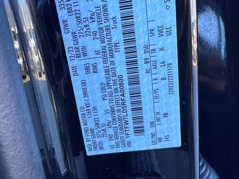 Certified 2024 Ford F150 Platinum w/ Equipment Group 702A High image 54