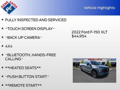 Certified 2022 Ford F150 XLT w/ Equipment Group 302A High image 30