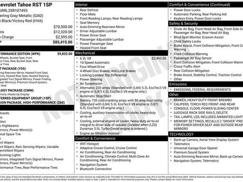 Used 2025 Chevrolet Tahoe RST w/ RST Performance Edition image 11