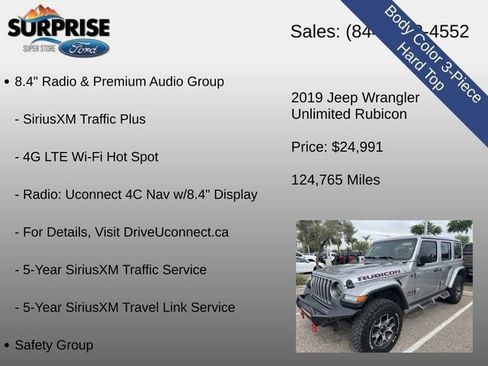 Used 2019 Jeep Wrangler Unlimited Rubicon AWD/4WD image 13