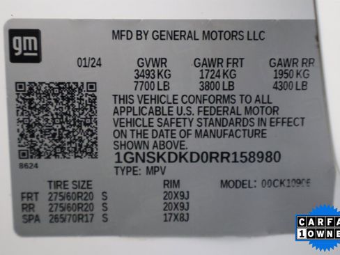 Certified 2024 Chevrolet Suburban Z71 w/ Luxury Package image 36