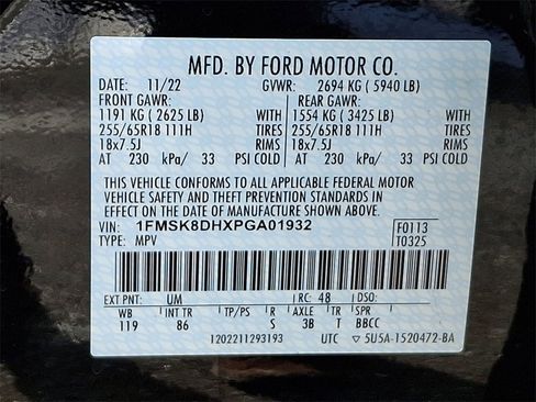 Certified 2023 Ford Explorer XLT image 29