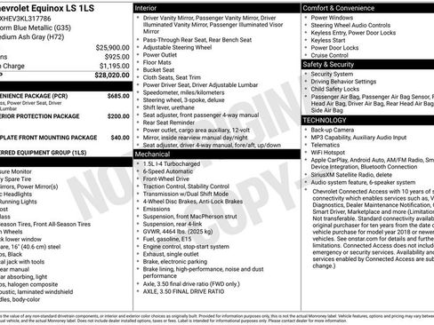 Used 2019 Chevrolet Equinox LS w/ LS Convenience Package FWD image 2