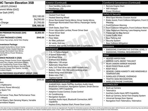 New 2026 GMC Terrain Elevation w/ Elevation Premium Package image 44