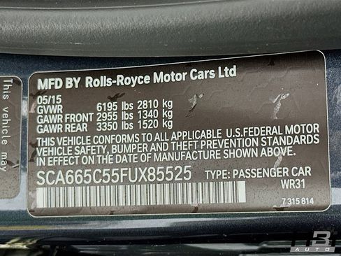 Used 2015 Rolls-Royce Wraith RWD image 18