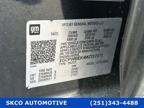 Used 2021 Chevrolet Silverado 1500 Custom image 26