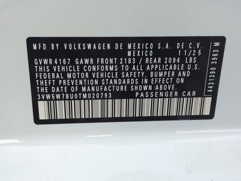 New 2026 Volkswagen Jetta S image 20