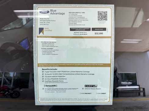 Certified 2020 Ford Explorer XLT w/ Equipment Group 202A image 4