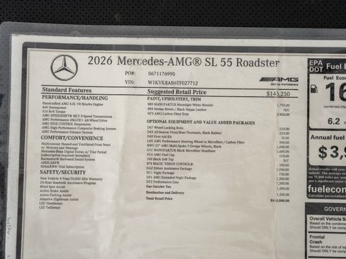 Used 2026 Mercedes-Benz SL 55 AMG 4MATIC image 25