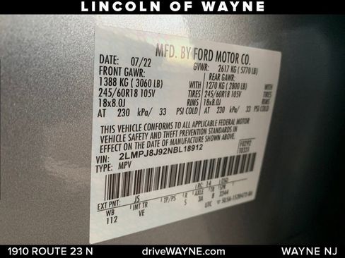 Certified 2022 Lincoln Nautilus AWD w/ Premium Package image 28