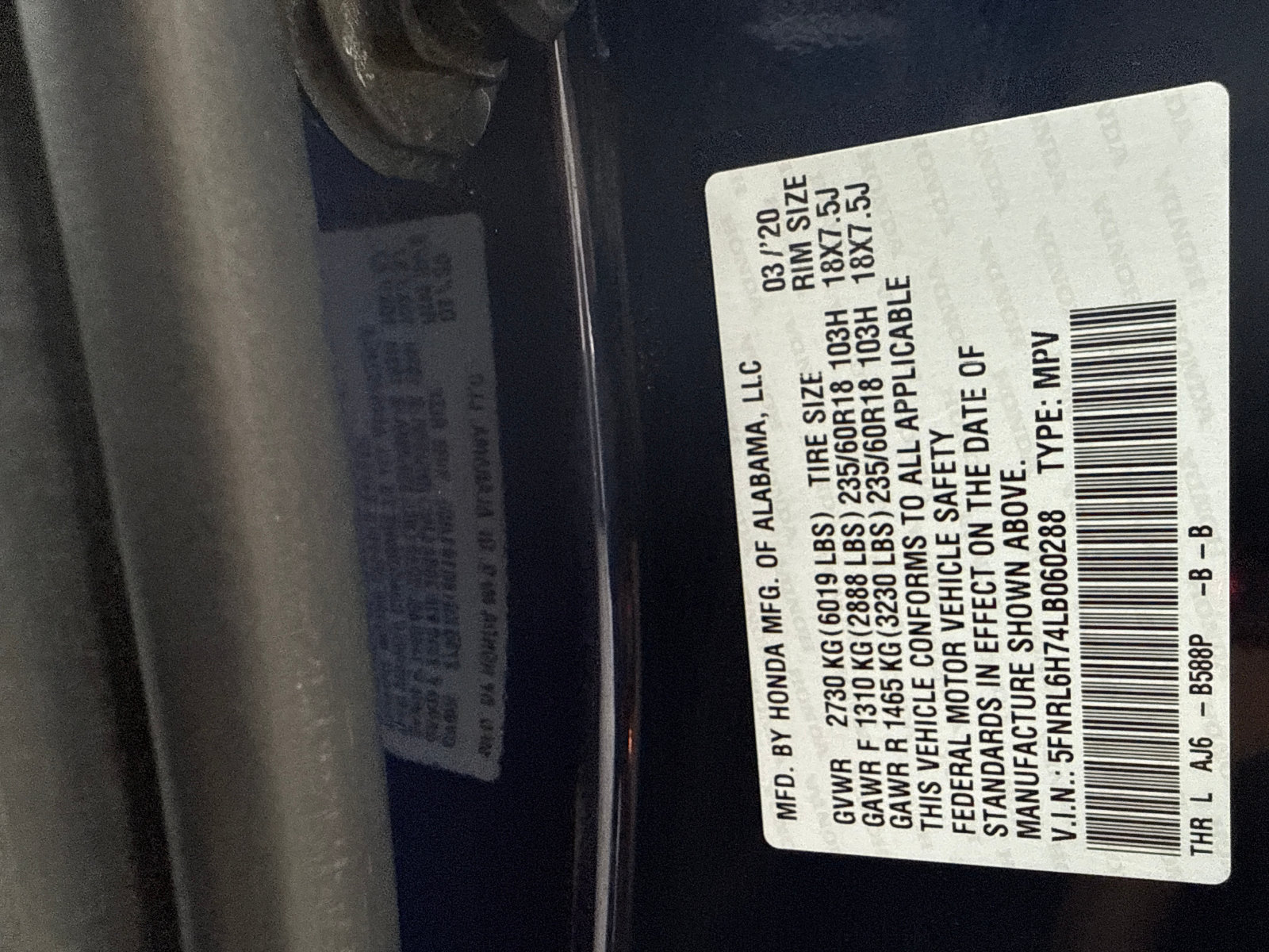 Used 2020 Honda Odyssey EX-L image 51