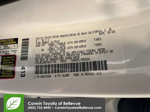 New 2026 Toyota Tacoma TRD Sport image 29