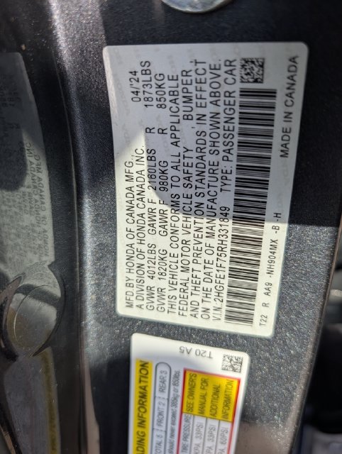 Used 2024 Honda Civic EX image 33