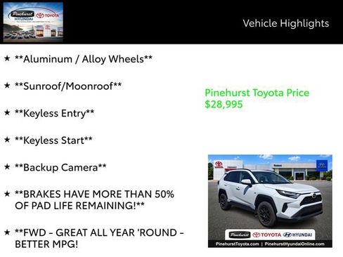 Used 2024 Toyota RAV4 XLE w/ Convenience Package FWD image 14