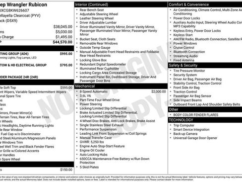 Used 2019 Jeep Wrangler Rubicon w/ LED Lighting Group image 15