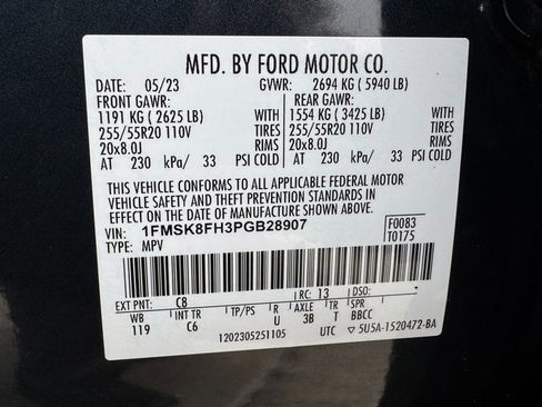 Certified 2023 Ford Explorer Limited w/ Limited Technology Package image 32