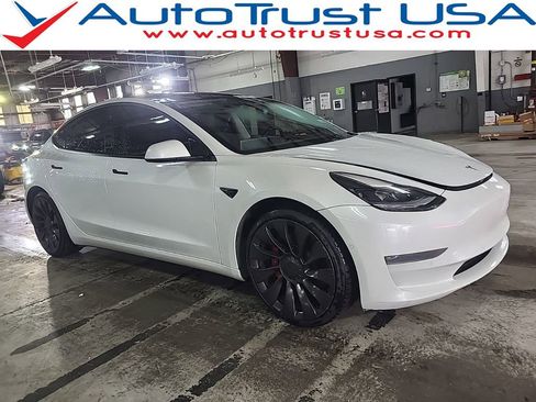 Used 2021 Tesla Model 3 Performance AWD/4WD image 1