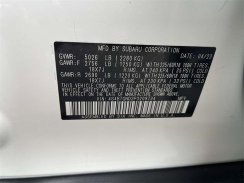 Used 2023 Subaru Outback Limited XT image 10