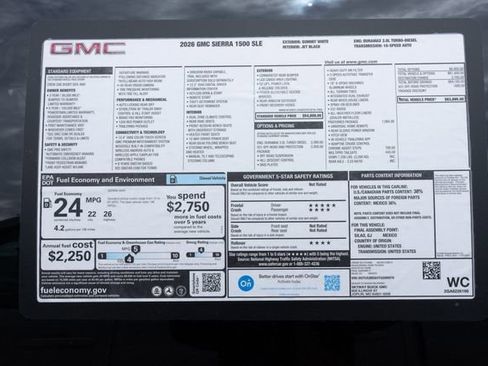 New 2026 GMC Sierra 1500 SLE image 38