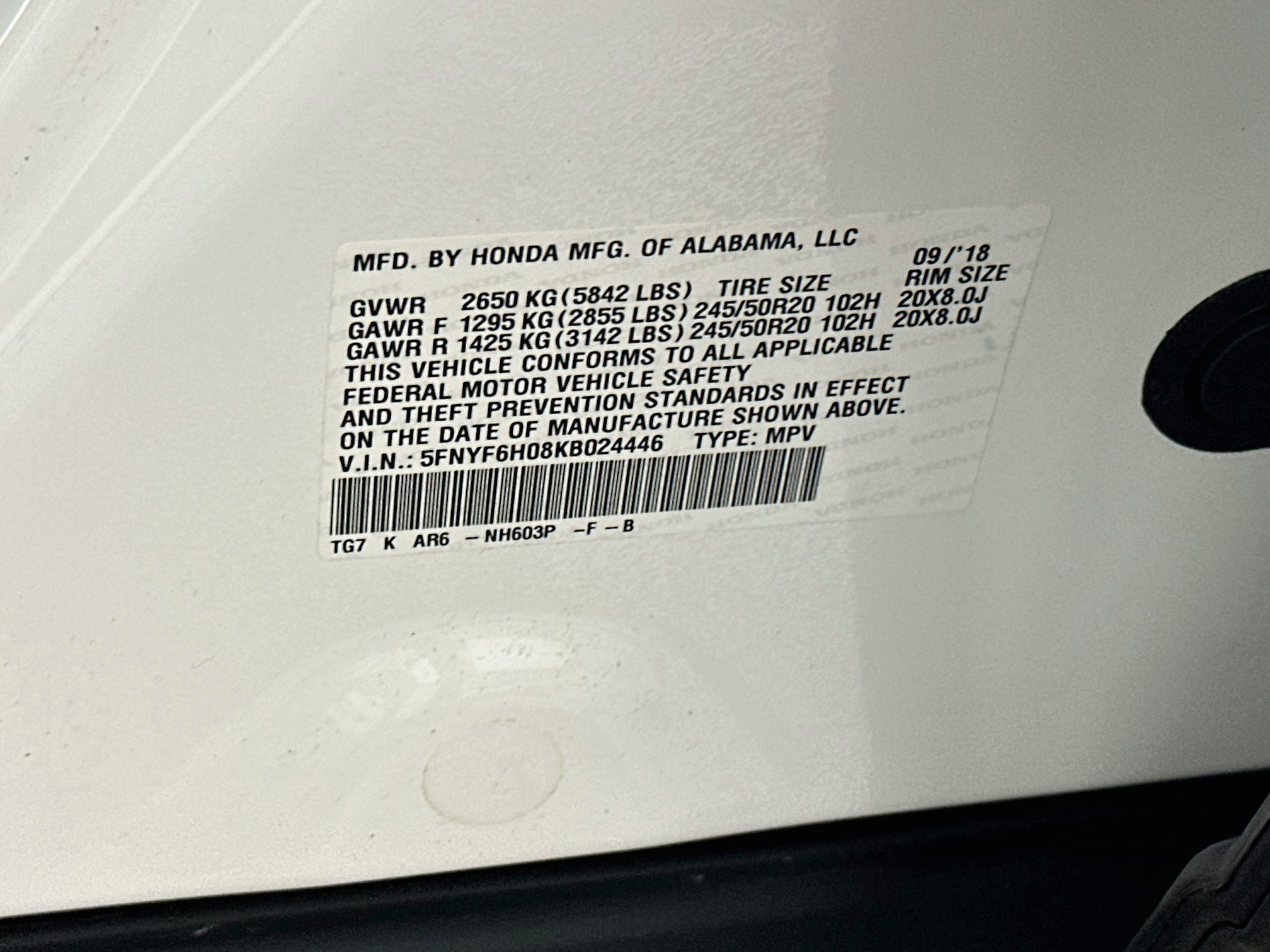 Used 2019 Honda Pilot Elite image 12