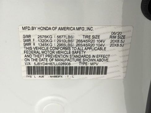 Used 2020 Acura MDX Advance image 28