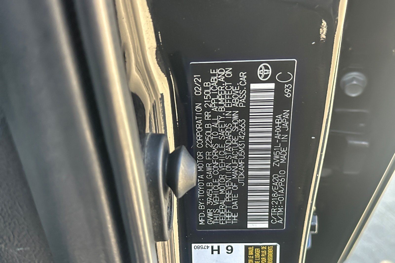 Certified 2021 Toyota Prius XLE w/ Carpet Mat Package (TMS) FWD image 26
