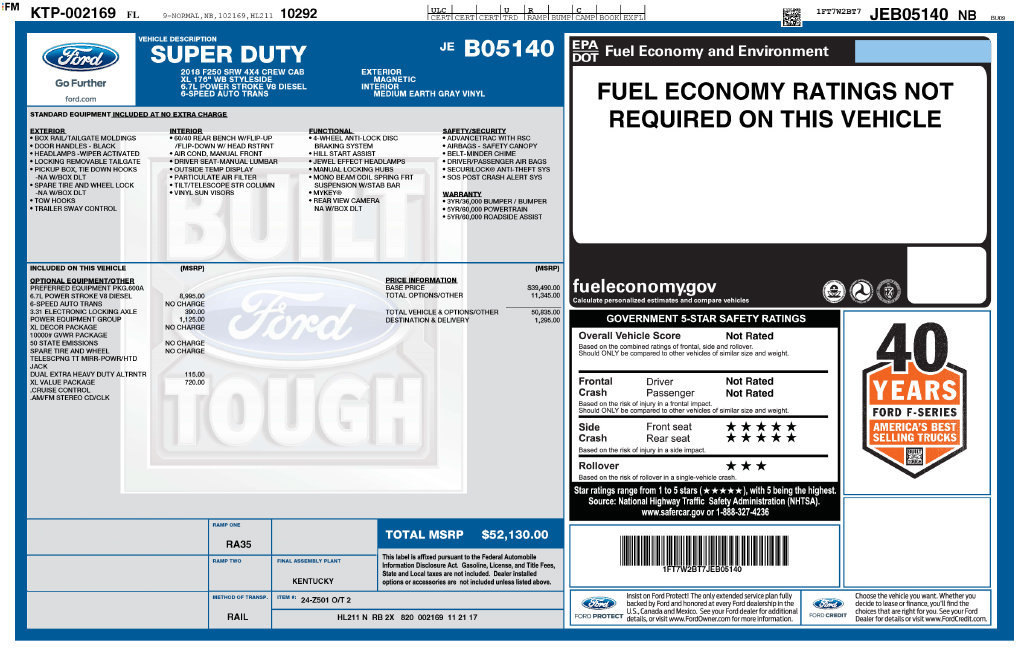 Used 2018 Ford F250 XL w/ Power Equipment Group AWD/4WD image 5