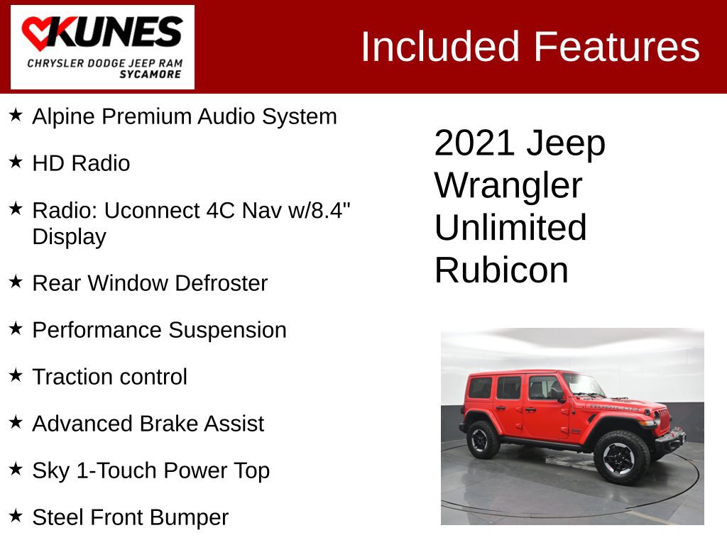 Used 2021 Jeep Wrangler Unlimited Rubicon AWD/4WD image 4