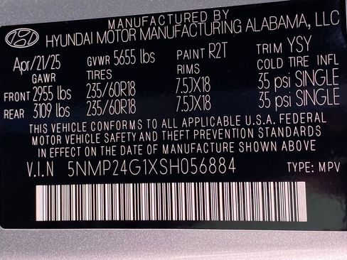 New 2025 Hyundai Santa Fe SEL image 39