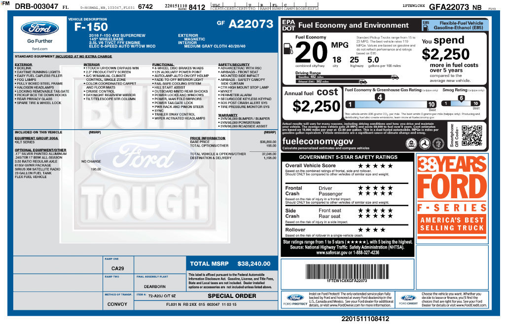 Used 2016 Ford F150 XLT RWD image 13