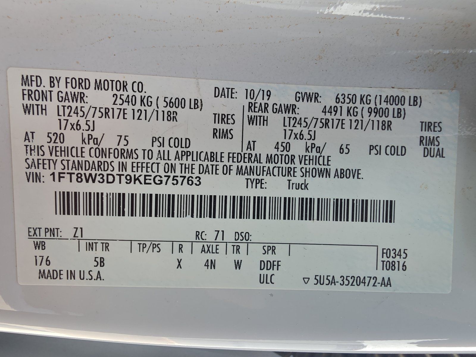 Used 2019 Ford F350 Lariat w/ Lariat Value Package AWD/4WD image 34