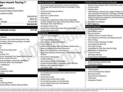 Used 2020 Subaru Ascent Touring w/ Popular Package #2