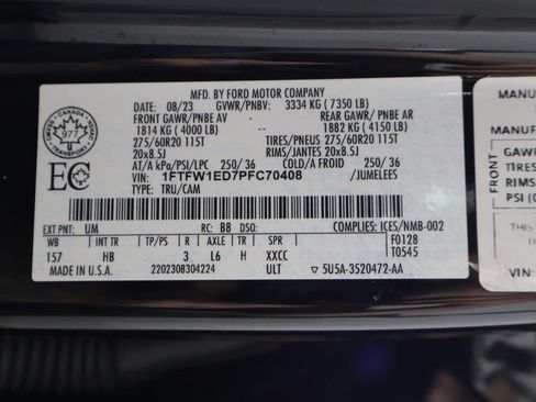 Used 2023 Ford F150 Lariat w/ Equipment Group 502A High AWD/4WD image 66
