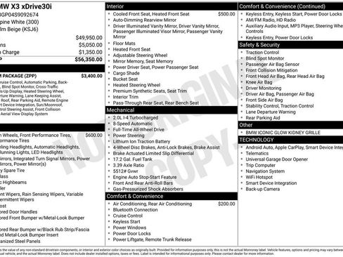 Used 2025 BMW X3 xDrive30i w/ Premium Package image 16