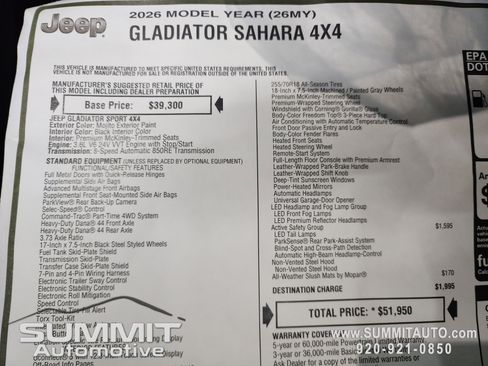 New 2026 Jeep Gladiator Sport image 35