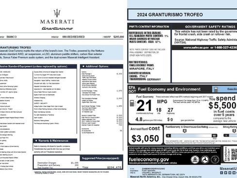 Used 2024 Maserati GranTurismo Trofeo AWD/4WD image 8